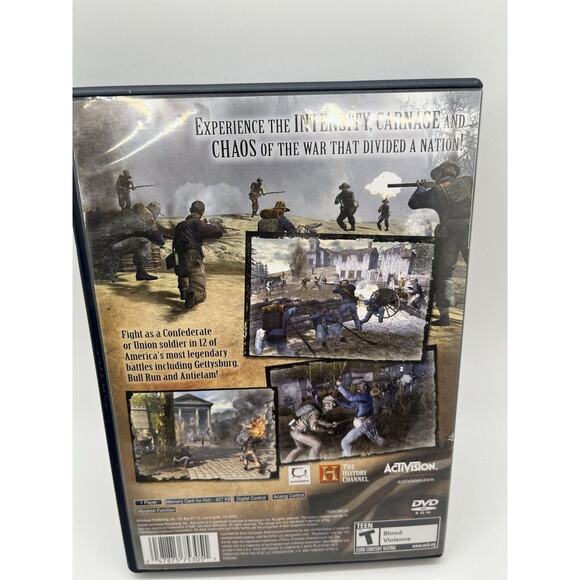 History Channel: Civil War - a Nation Divided PS2 CIB Complete Tested W/ Manual - Picture 6 of 6